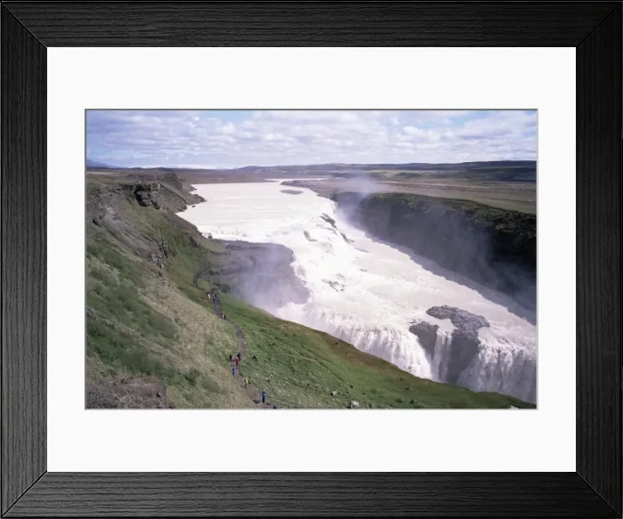 Framed Print : Gullfoss, southwest area Framed Print : Gullfoss, southwest area