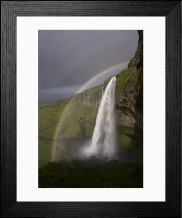 Framed Print : Seljalandsfoss waterfall Framed Print : Seljalandsfoss waterfall