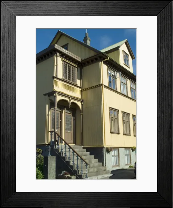 Framed Print : Corrugated iron houses Framed Print : Corrugated iron houses