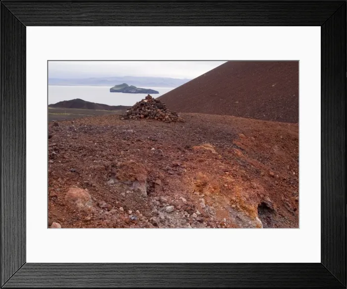 Framed Print : Eldfell Volcano Framed Print : Eldfell Volcano