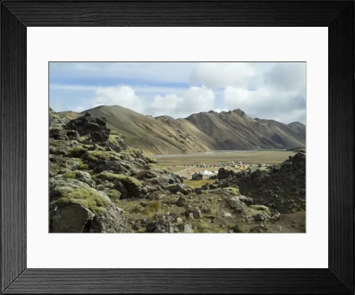 Framed Print : Campsite, Landmannalaugar Framed Print : Campsite, Landmannalaugar
