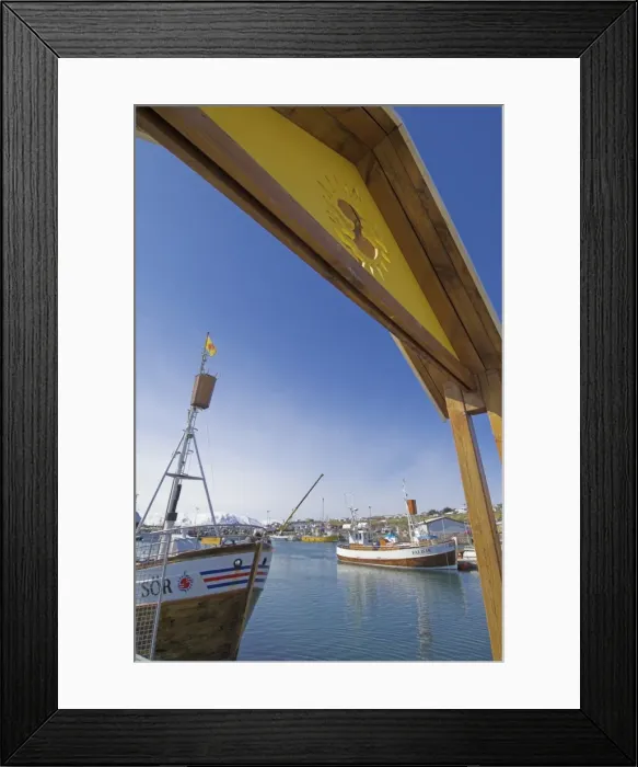 Framed Print : Old trawler in Husavik harbour Framed Print : Old trawler in Husavik harbour
