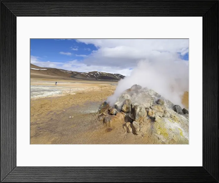 Framed Print : Steam jet at Namaskard thermal area Framed Print : Steam jet at Namaskard thermal area