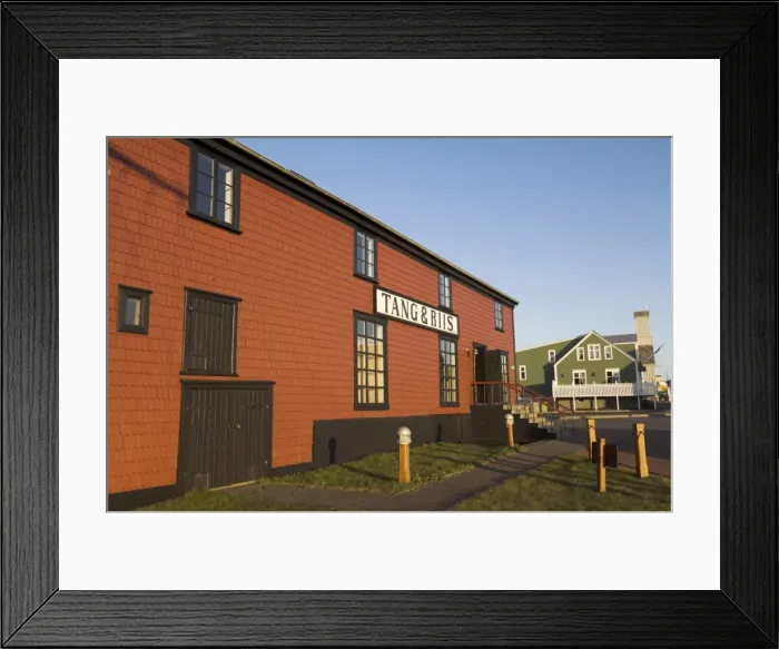 Framed Print : Traditional old wooden buildings in Stykkisholmur Framed Print : Traditional old wooden buildings in Stykkisholmur
