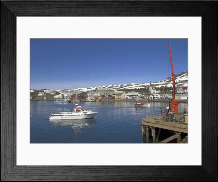 Framed Print : Fishing boats entering Husavik harbour Framed Print : Fishing boats entering Husavik harbour
