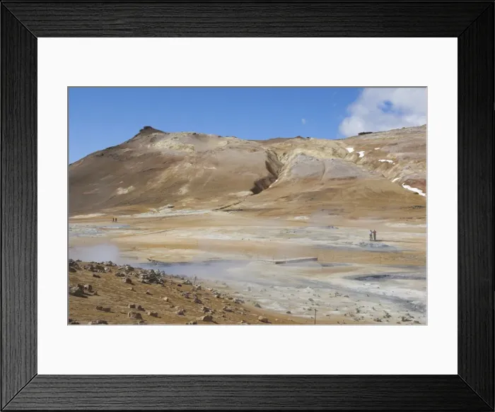 Framed Print : Hot pools at Namaskard thermal area Framed Print : Hot pools at Namaskard thermal area