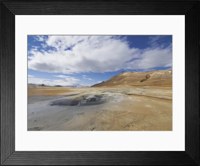 Framed Print : Namaskard thermal area Framed Print : Namaskard thermal area