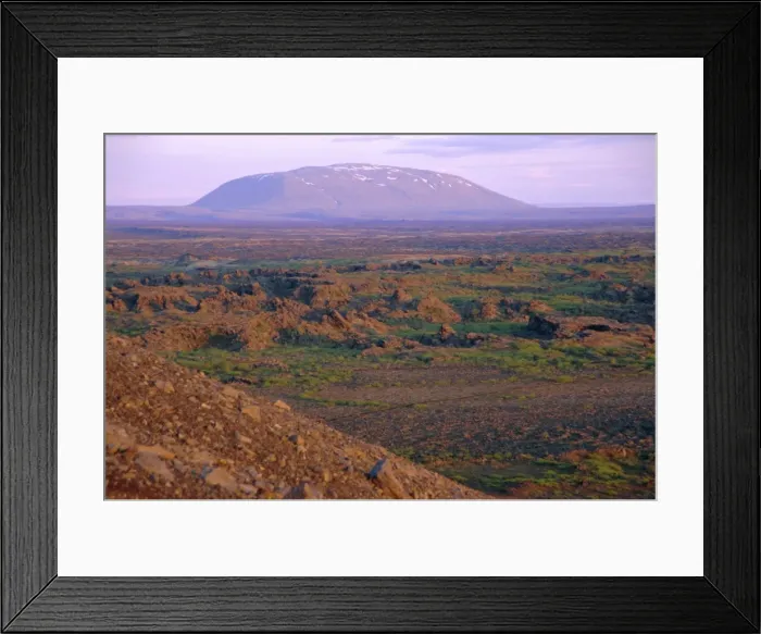 Framed Print : Hverfell (Hverfjall) ash crater in north of the country Framed Print : Hverfell (Hverfjall) ash crater in north of the country