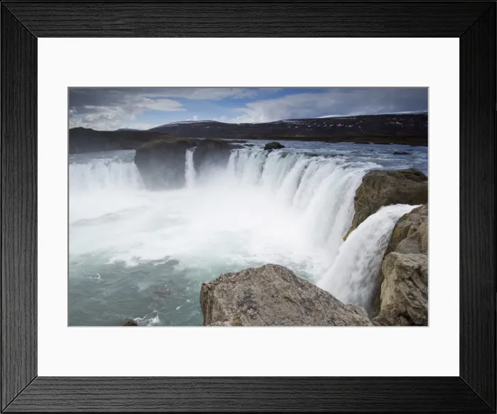 Framed Print : Godafoss waterfalls