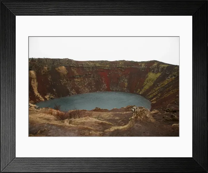 Framed Print : The Kerid Volcano Framed Print : The Kerid Volcano