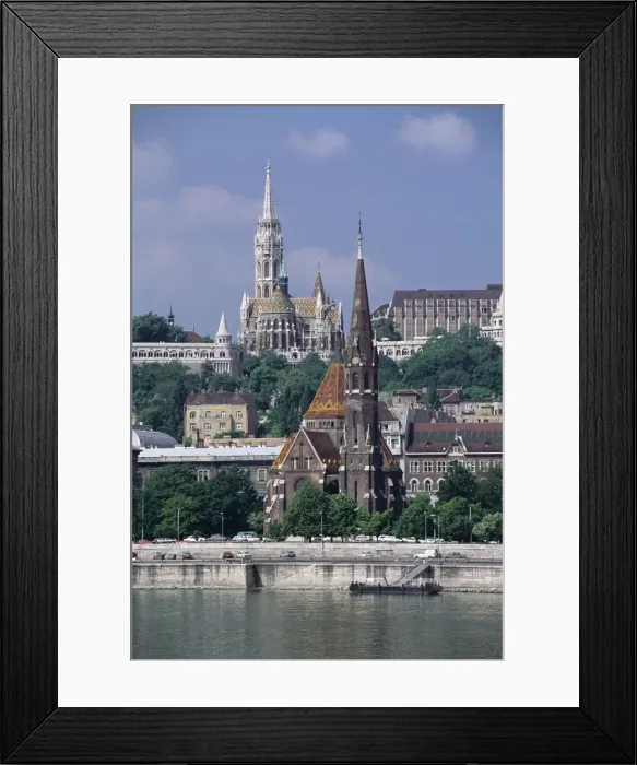 Framed Print : St. Matthis Church and city Framed Print : St. Matthis Church and city