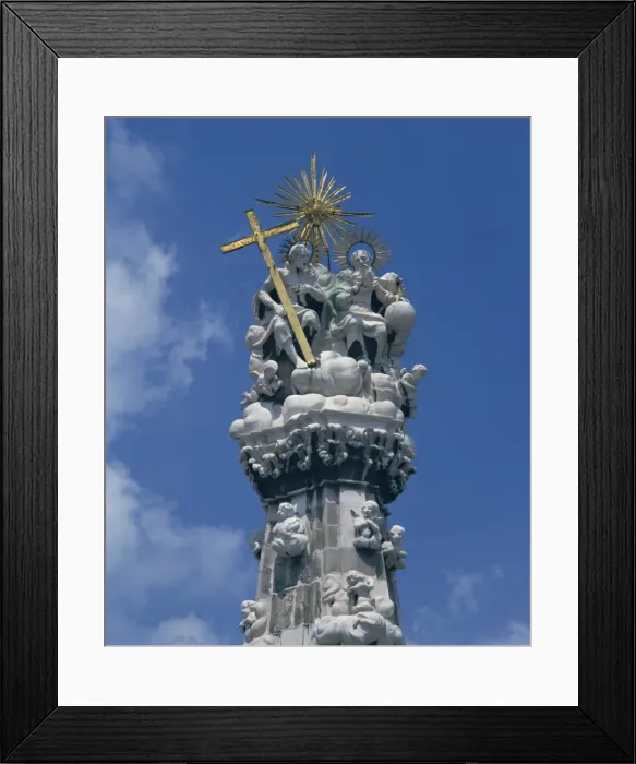 Framed Print : Close-up of the Plague Column in the Castle District of Budapest Framed Print : Close-up of the Plague Column in the Castle District of Budapest