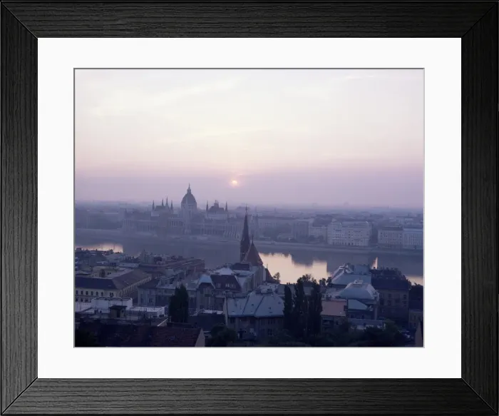 Framed Print : The Parliament Building from across the River Danube