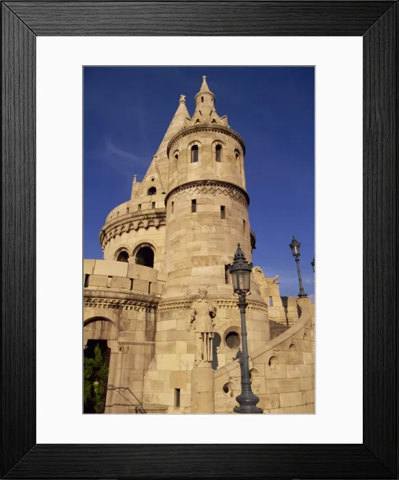 Framed Print : The Fishermans Bastion a landmark in Budapest Framed Print : The Fishermans Bastion a landmark in Budapest