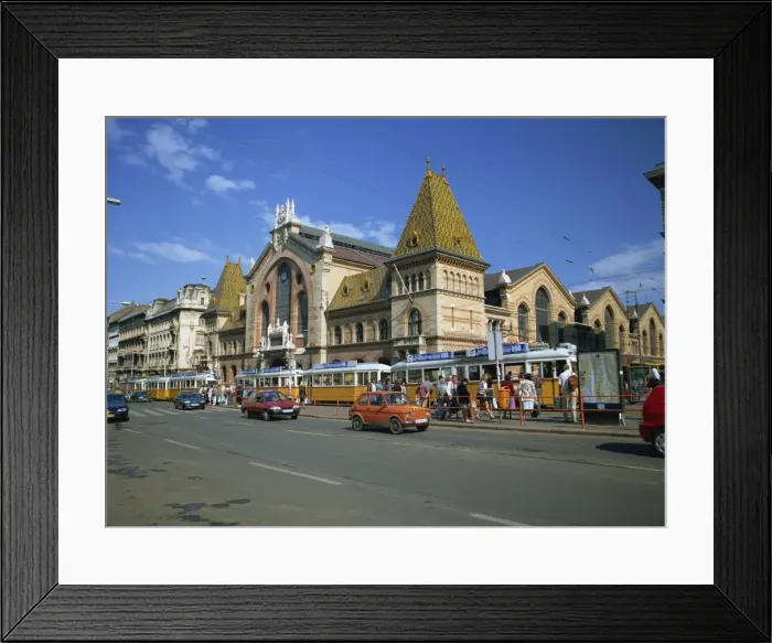 Framed Print : The Great Market Hall (Nagy Vasarcsarnok) on the Pest side Framed Print : The Great Market Hall (Nagy Vasarcsarnok) on the Pest side