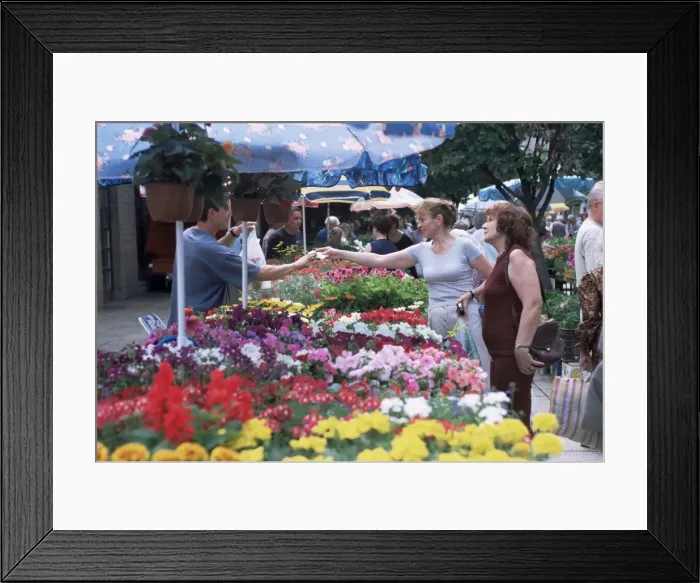 Framed Print : Town market Framed Print : Town market