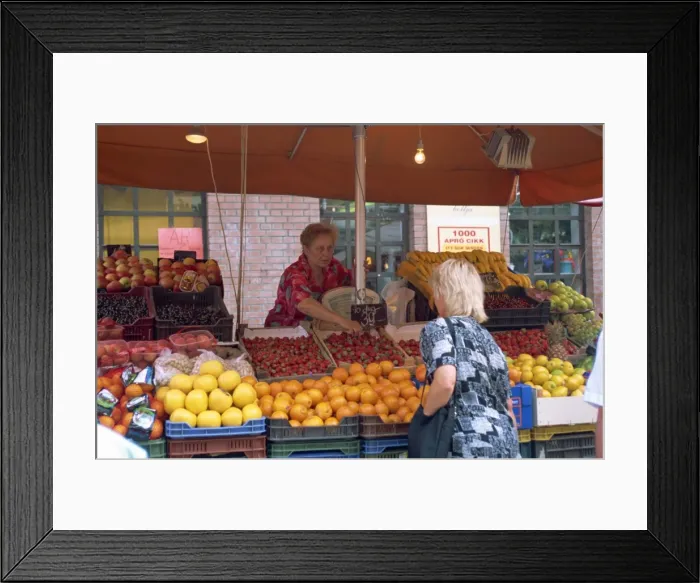 Framed Print : Town market Framed Print : Town market