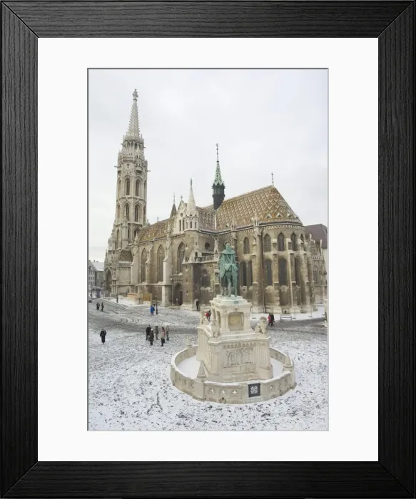 Framed Print : Snow on St Framed Print : Snow on St