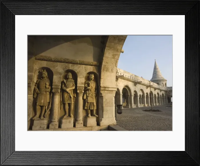 Framed Print : Stone statues