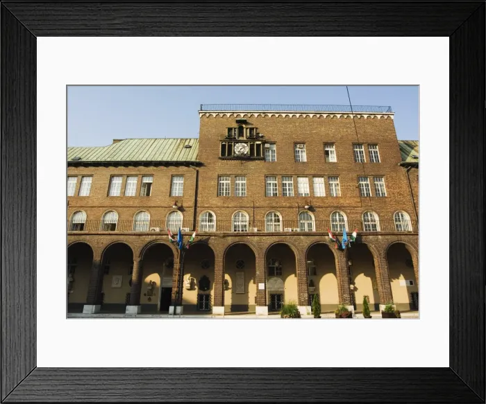 Framed Print : Cathedral Square and musical clock Framed Print : Cathedral Square and musical clock