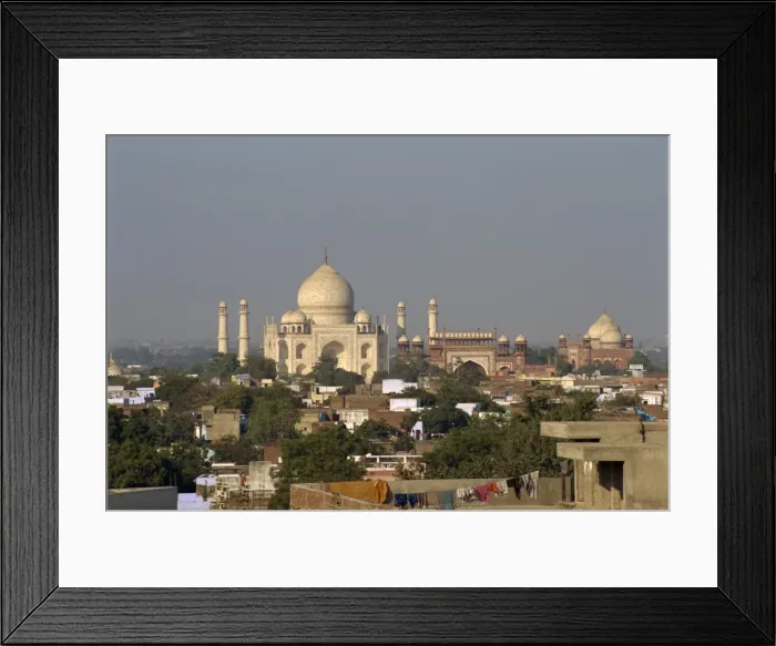Framed Print : Taj Mahal on the banks of the Yamuna River Framed Print : Taj Mahal on the banks of the Yamuna River
