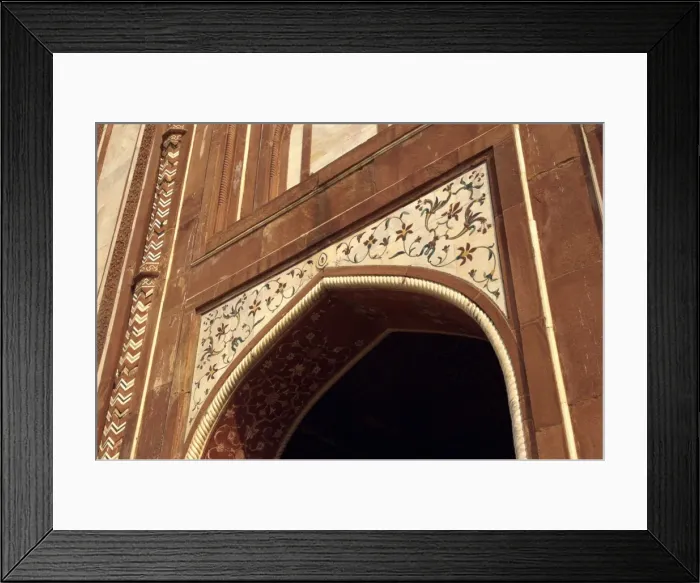 Framed Print : Detail of entrance gateway to the Taj Mahal Framed Print : Detail of entrance gateway to the Taj Mahal