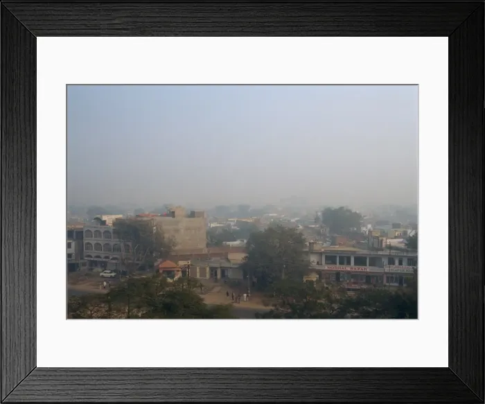 Framed Print : Smog in the winter weather Framed Print : Smog in the winter weather