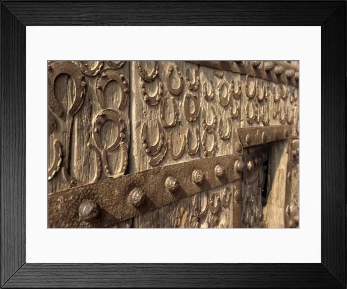 Framed Print : Horseshoes on wall at Fatehpur Sikri Framed Print : Horseshoes on wall at Fatehpur Sikri