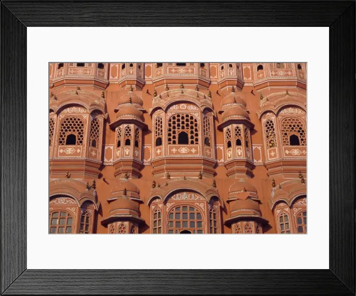 Framed Print : Palace of the Winds (Hawa Mahal) for ladies in purdur to watch from Framed Print : Palace of the Winds (Hawa Mahal) for ladies in purdur to watch from