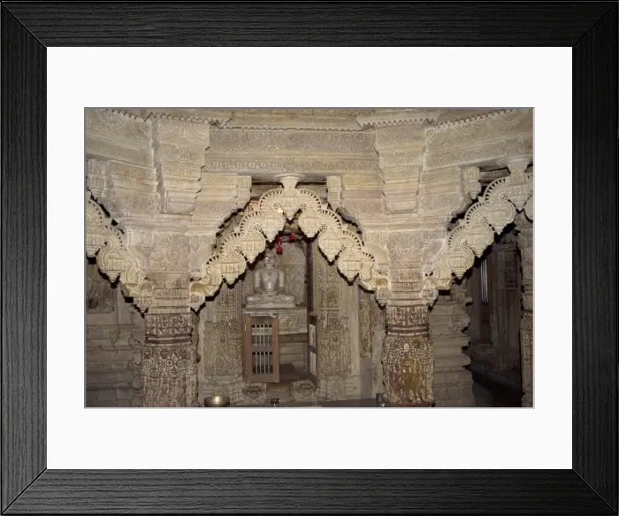 Framed Print : Interior of Jain Temple in the old city Framed Print : Interior of Jain Temple in the old city