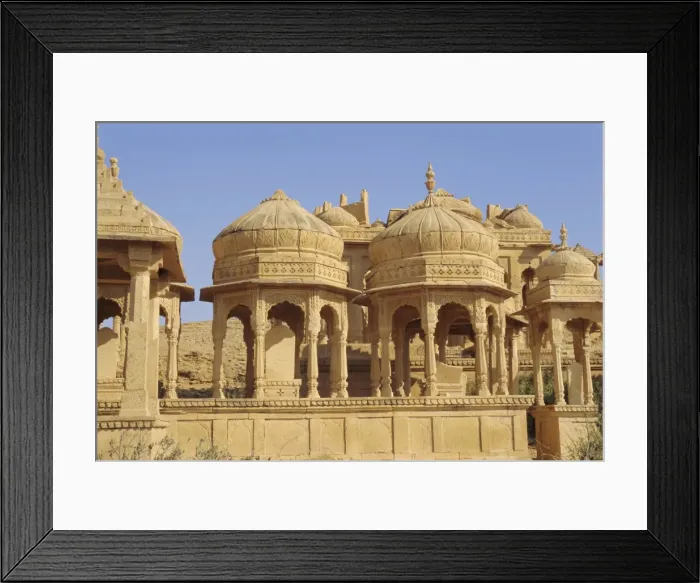 Framed Print : Bada Bagh, or royal cenotaphs on the outskirts of Framed Print : Bada Bagh, or royal cenotaphs on the outskirts of