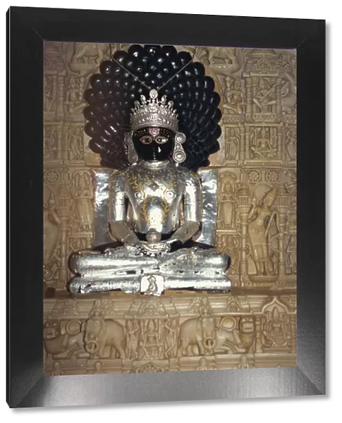 Statue in the Jain temple of Luderwa (Loduva)