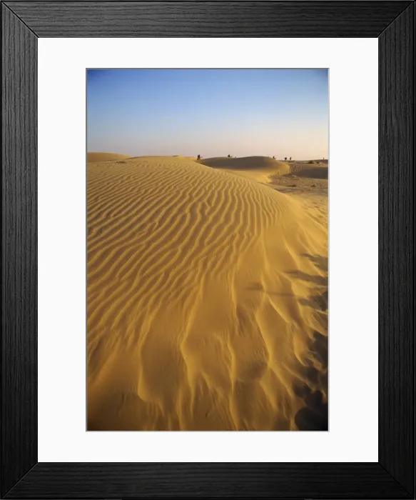 Framed Print : The Sam Sand Dunes at dusk Framed Print : The Sam Sand Dunes at dusk