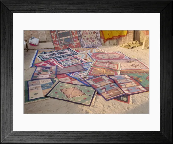 Framed Print : Woven durries Framed Print : Woven durries