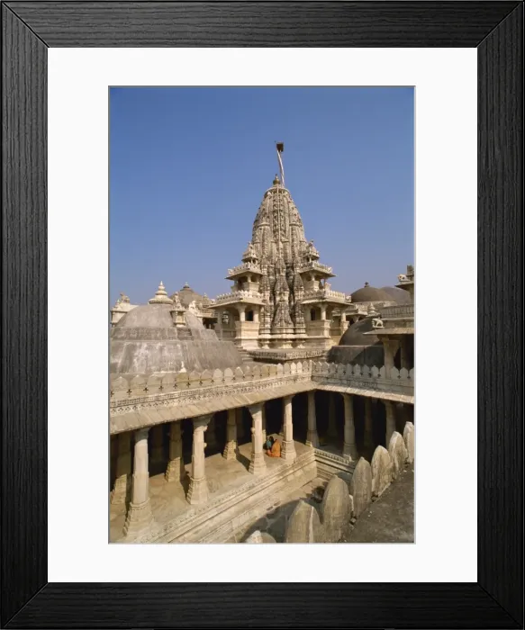 Framed Print : Jain temple of Chaumukha built in the 14th century Framed Print : Jain temple of Chaumukha built in the 14th century