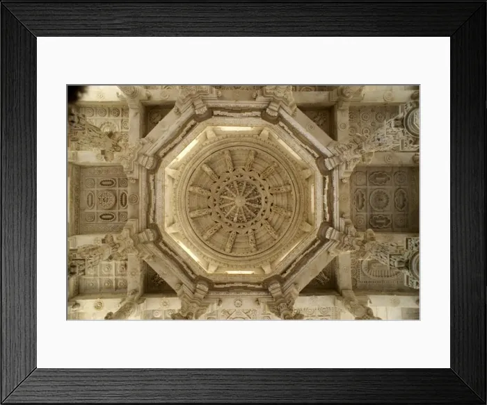 Framed Print : Interior of the Jain temple of Chaumukha Framed Print : Interior of the Jain temple of Chaumukha