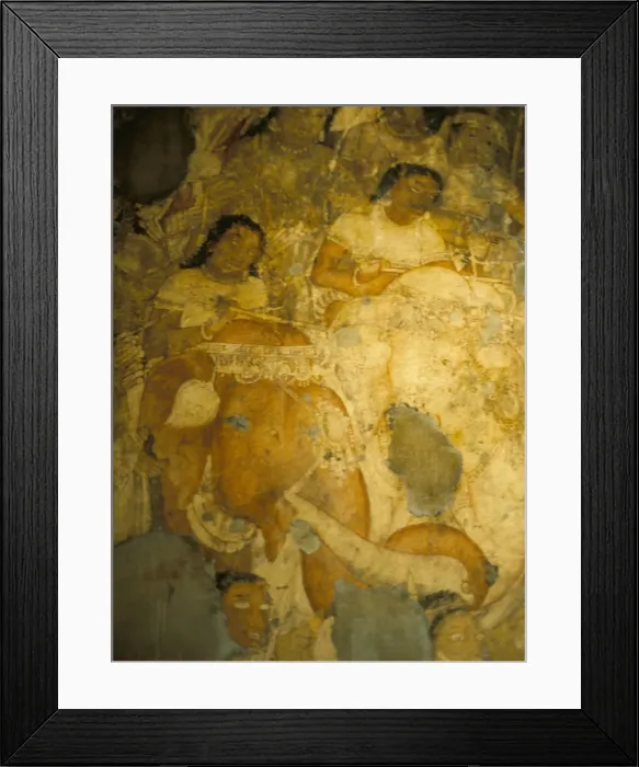 Framed Print : Part of procession of elephants from the Jataka stories of Buddhism Framed Print : Part of procession of elephants from the Jataka stories of Buddhism