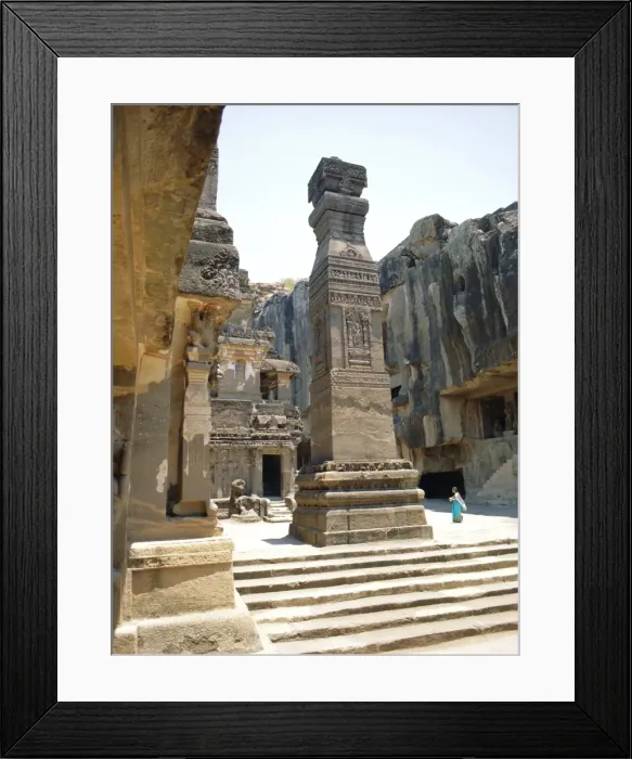 Framed Print : Huge column in SW of courtyard Framed Print : Huge column in SW of courtyard