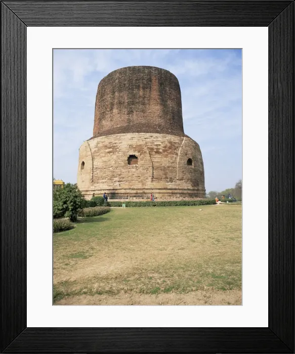 Framed Print : The Dhamek Stupa dating from the 5th and 6th centuries AD Framed Print : The Dhamek Stupa dating from the 5th and 6th centuries AD