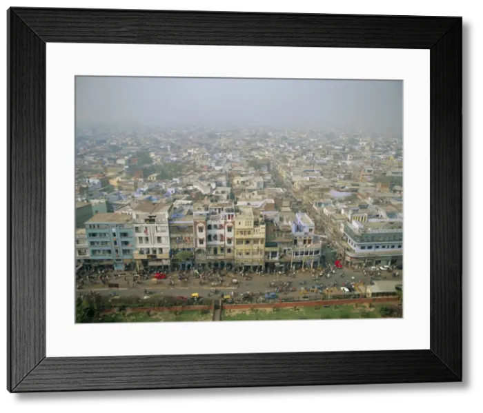 Framed Print : View of city from Jama Masjid across Old Delhi Framed Print : View of city from Jama Masjid across Old Delhi