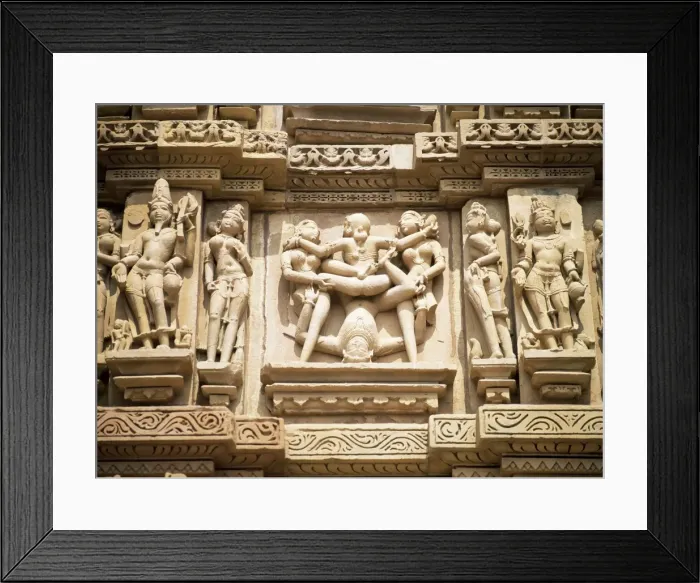 Framed Print : West side of Kandariya Mahadev temple Framed Print : West side of Kandariya Mahadev temple