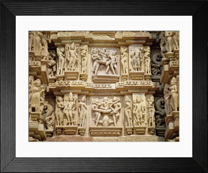Framed Print : Erotic sculptures on the west side Framed Print : Erotic sculptures on the west side