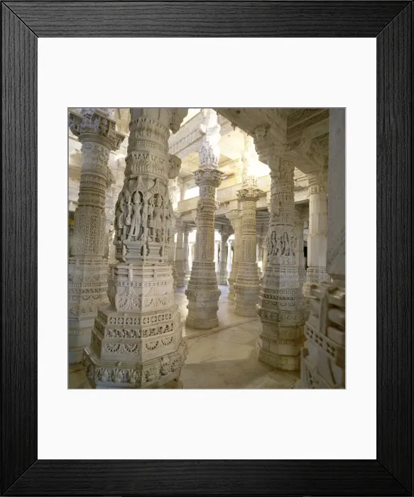 Framed Print : Detail of a few of the 1444 pillars all hand carved and different Framed Print : Detail of a few of the 1444 pillars all hand carved and different