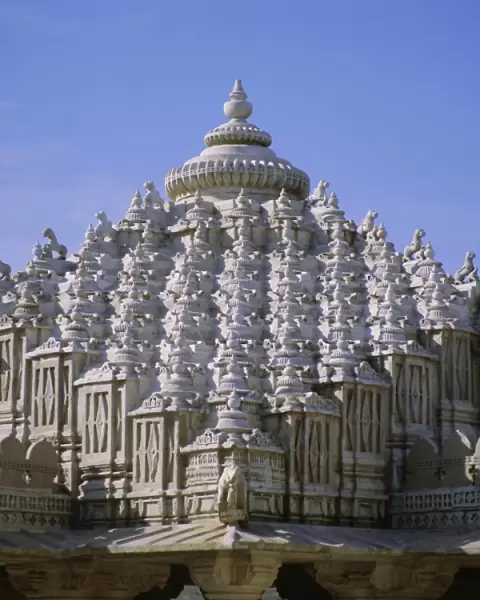 Close up of the main dome of the Jain Temple