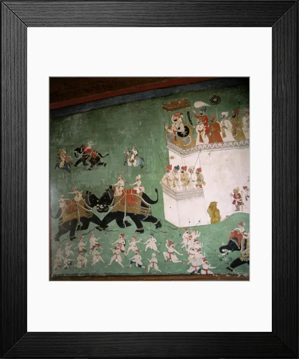 Framed Print : Wall paintings in Royal Palace Framed Print : Wall paintings in Royal Palace