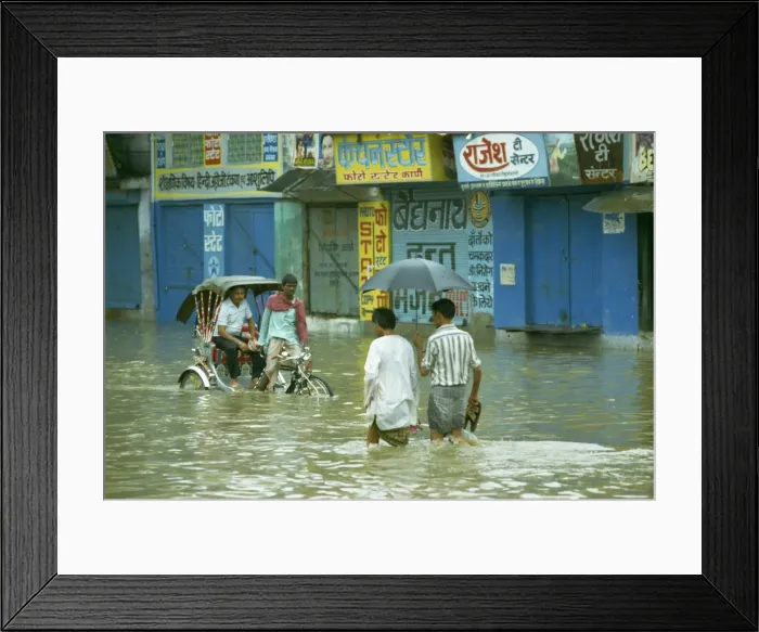 Framed Print : Flooding after the monsoon Framed Print : Flooding after the monsoon