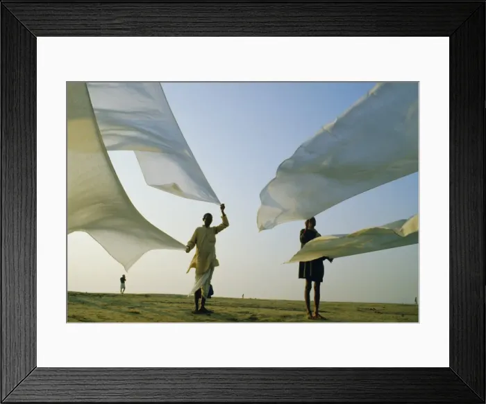 Framed Print : Dhotis, the national male dress Framed Print : Dhotis, the national male dress