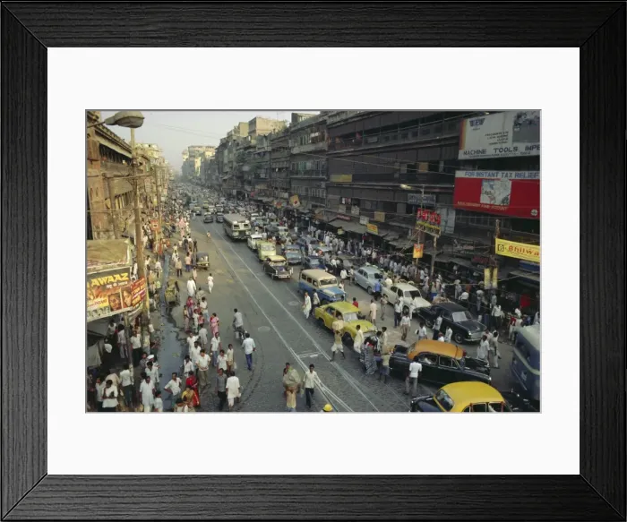 Framed Print : Busy street