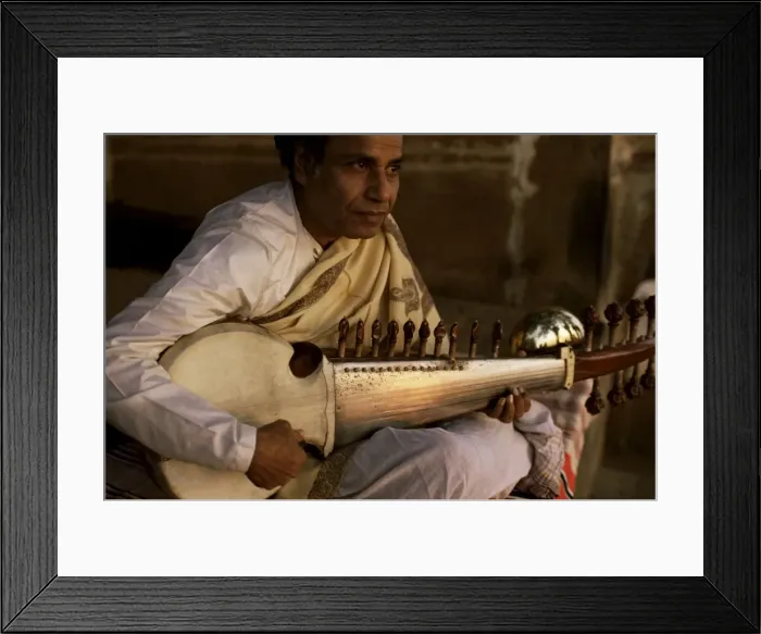 Framed Print : Sarod player Framed Print : Sarod player