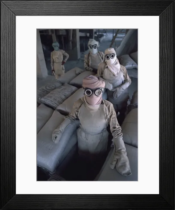 Framed Print : Cement plant workers Framed Print : Cement plant workers